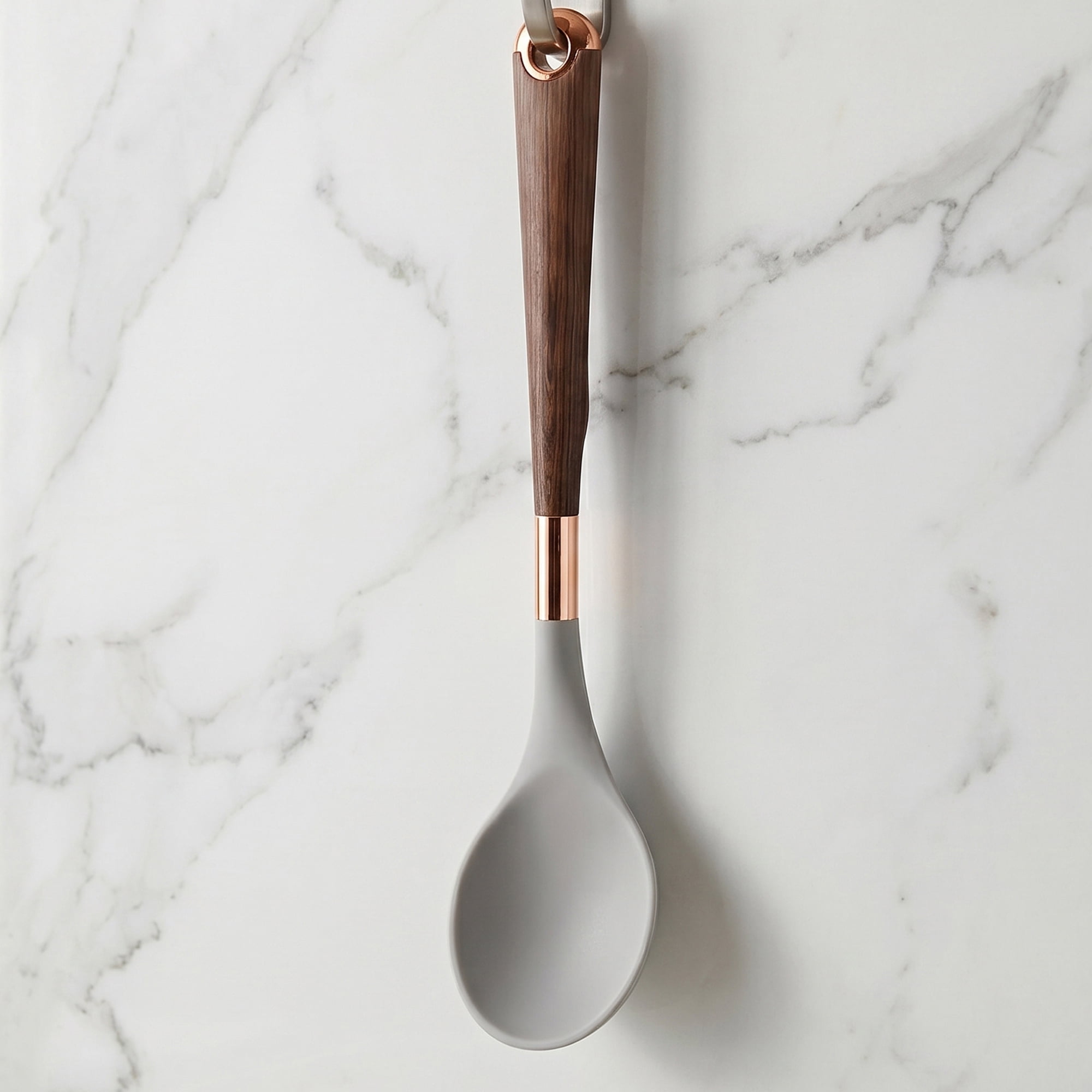 Unique Bargains Durable Silicone Heat Resistant Spoon for Cookware Spoon 13"x2.7"