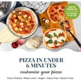 thumbnail image 3 of PIEZANO Pizza Oven Electric Pizza Oven Indoor Portable, 12 Inch Indoor Pizza Oven Countertop, Pizza Maker Heats up to 800˚F for Stone Baked Pizza at Home - Navy, 3 of 6