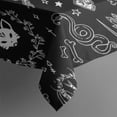 thumbnail image 5 of Occult Halloween Pattern Rectangle Tablecloth 60"x120",Waterproof Polyester Rectangle Table Cloth, Wipeable Spillproof Polyester Tablecloth for Dining, Camping, Indoor and Outdoor, 5 of 6