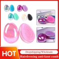 thumbnail image 2 of HOT 1pc 5 Color Hair Brush Comb Egg-shaped Hair Massager Comb Anti-knot Anti Static Comb, 2 of 5