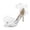 Ivory, variant on XYD Women Open Almond Toe Mid Heels Bowknot Ankle Strap Sandals Romantic Lace up Wedding Dressy Shoes Size 7 Teal