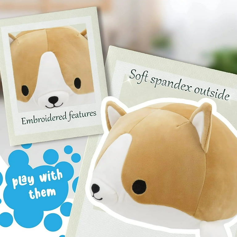 15 Smoochy Pals Corgi Plush Pillow 68236x White