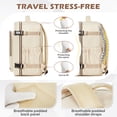thumbnail image 5 of SYCNB Large Travel Backpack for Women & Men, Airline-Approved Carry-On Personal Item Bag, Waterproof Essentials Weekender overnight Backpacks for Work Business Trips, Khaki, 5 of 7