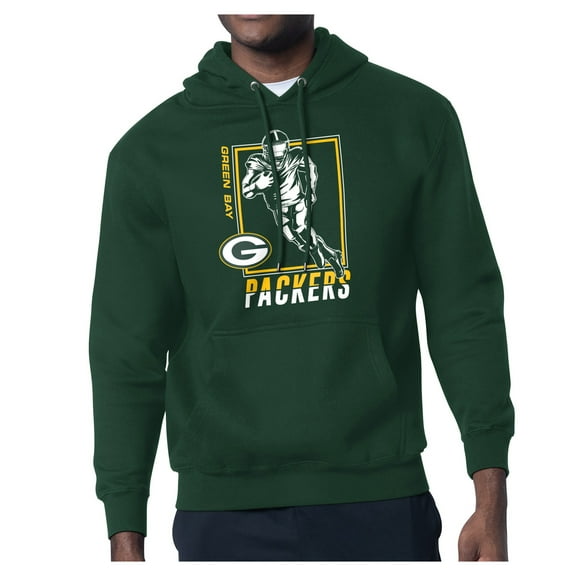 Men's Starter Green Green Bay Packers Player Grid Pullover Hoodie