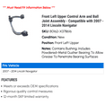 thumbnail image 2 of Front Left Upper Control Arm and Ball Joint Assembly - Compatible with 2007 - 2014 Lincoln Navigator 2008 2009 2010 2011 2012 2013, 2 of 2