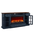 thumbnail image 3 of Modern TV Stand with Electric Fireplace - Fits TVs Up to 78 Inches - Navy, 3 of 11