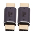 thumbnail image 4 of Type C Male To Type C Male Adapter, Stable Transmission 40Gbps 100W Compact Mini USB C Adapter 2Pcs  for Smartphone for Laptop, 4 of 7