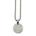 thumbnail image 3 of White Stainless Steel necklace Ball (Beaded) with pendant Dog Tags Men's 24 in 22.15 mm 2.35, 3 of 5