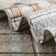 thumbnail image 3 of Bedduvit 100% Cotton Queen Size Quilt Set - Tan/Brown Farmhouse Patchwork Plaid Bedspread Quilt for Queen Beds, Country Lightweight Summer 3-Piece Queen Size Bedding Set/Coverlet - (98"x90"), 3 of 12