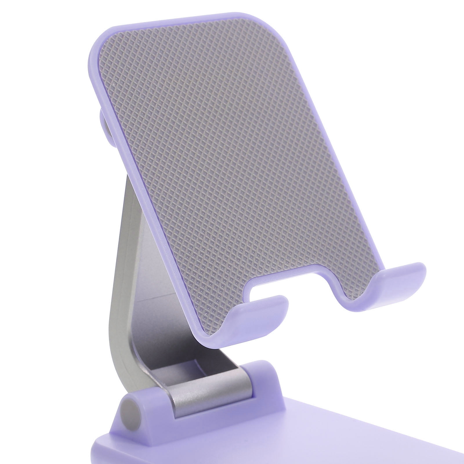 YUNLIGHTS Folding Purple Cell Phone Stand with ABS and Silicone for Desktop Use