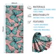 thumbnail image 2 of Blue Butterfly Pink Background Pattern Hot Yoga Mat Towel Non Slip for Hot Yoga - Quick-Drying Yoga Mat Cover with 4 Corner Pockets with Travel Bag - Hot Yoga Towel Non Slip 70"x26", 2 of 6