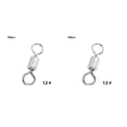 thumbnail image 1 of Soidarity Conector de pesca Flexible Rotación de 360 ​​grados Durable Ligero Cojinete de bolas Barril Conectores a presión Alta resistencia doce 2piezas, 1 of 6