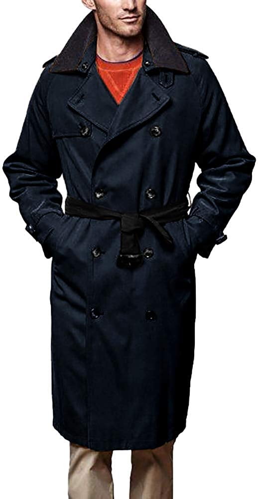filosof Royal familie instinkt London Fog Men's Iconic Trench Coat, Dark Navy, 48 Regular - Walmart.com