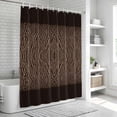 thumbnail image 6 of Zebras Print Bathroom Shower Curtains with 12 Hooks Polyester Waterproof Shower Curtain for Stalls and Bathtubs Abstract Animal Skin Texture Brown Decorative Bathroom Privacy Curtain 36x72 Inches, 6 of 9