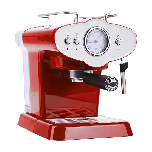 XXXXW Cafetera Multibebidas Máquina de café de 1100 W Máquina de café Espresso Máquina de café eléctrica para café pequeña Máquina Semi-automática para el hogar Cafeteras Electricas