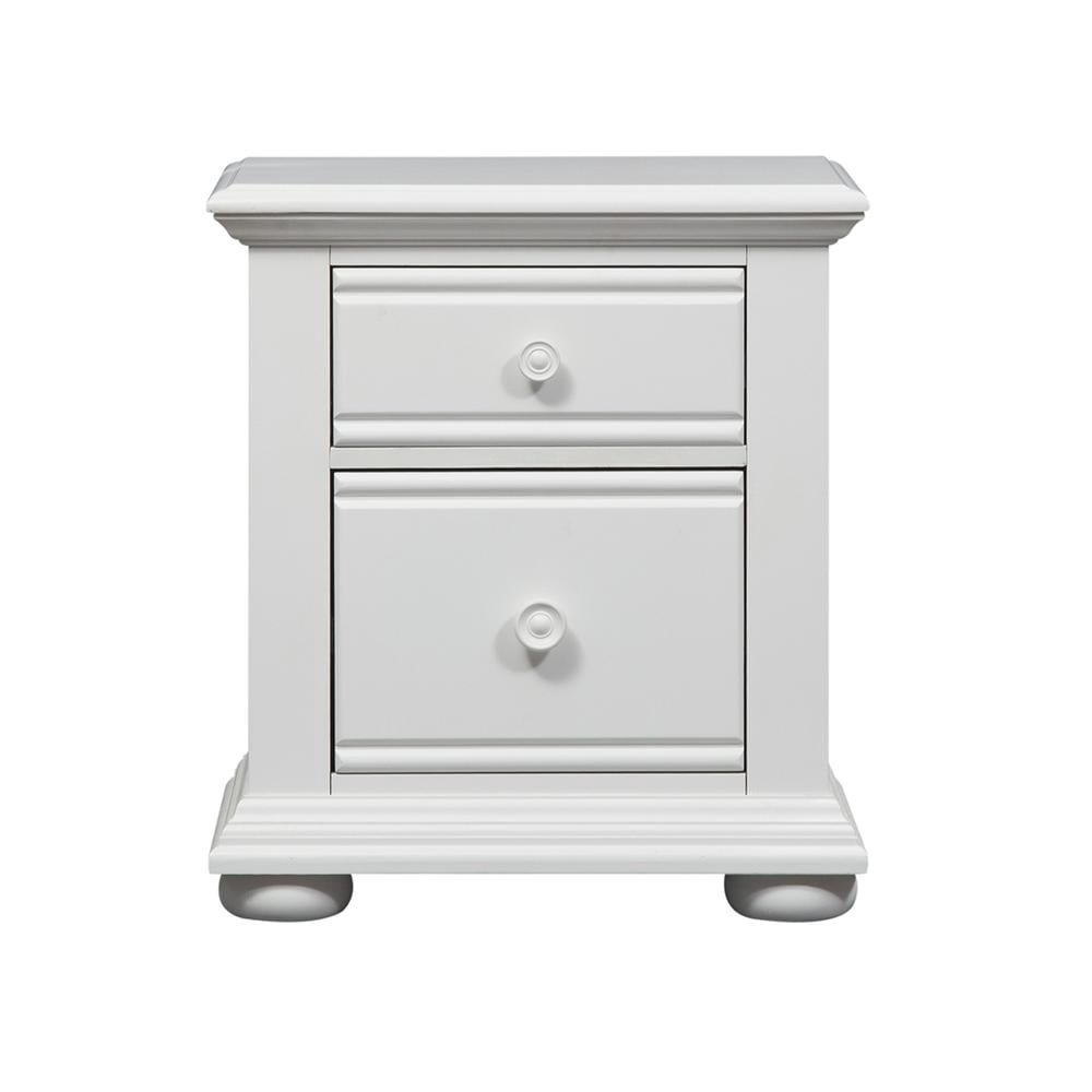 Summer House White 2 Drawer Night Stand