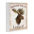 thumbnail image 3 of Stupell Industries Moose Head Lodge White Framed Giclee Art design by Lula Bijoux & co., 12 x 12, 3 of 8
