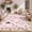 Pink, variant on ATHOPE 5x7 Area Rugs for Living Room, Non Slip Low Pile Animal Cat Floral Washable Rug, Indoor Carpet for Bedroom Dining Room, Beige