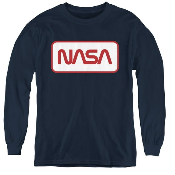 Nasa - Rectangular Logo - Youth Long Sleeve Shirt - X-Large