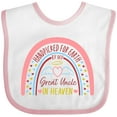 thumbnail image 3 of Inktastic Handpicked for Earth by My Great Uncle in Heaven Rainbow Boys or Girls Baby Bib, 3 of 4