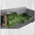 thumbnail image 6 of Green Soft Flannel Fleece Throw Blanket, Forest Moss Leaves Nature Themed Isolated Jungle Image Photo Print, Cozy Plush for Indoor and Outdoor Use, 50" x 60", Forest Green Dark Brown, by Ambesonne, 6 of 6
