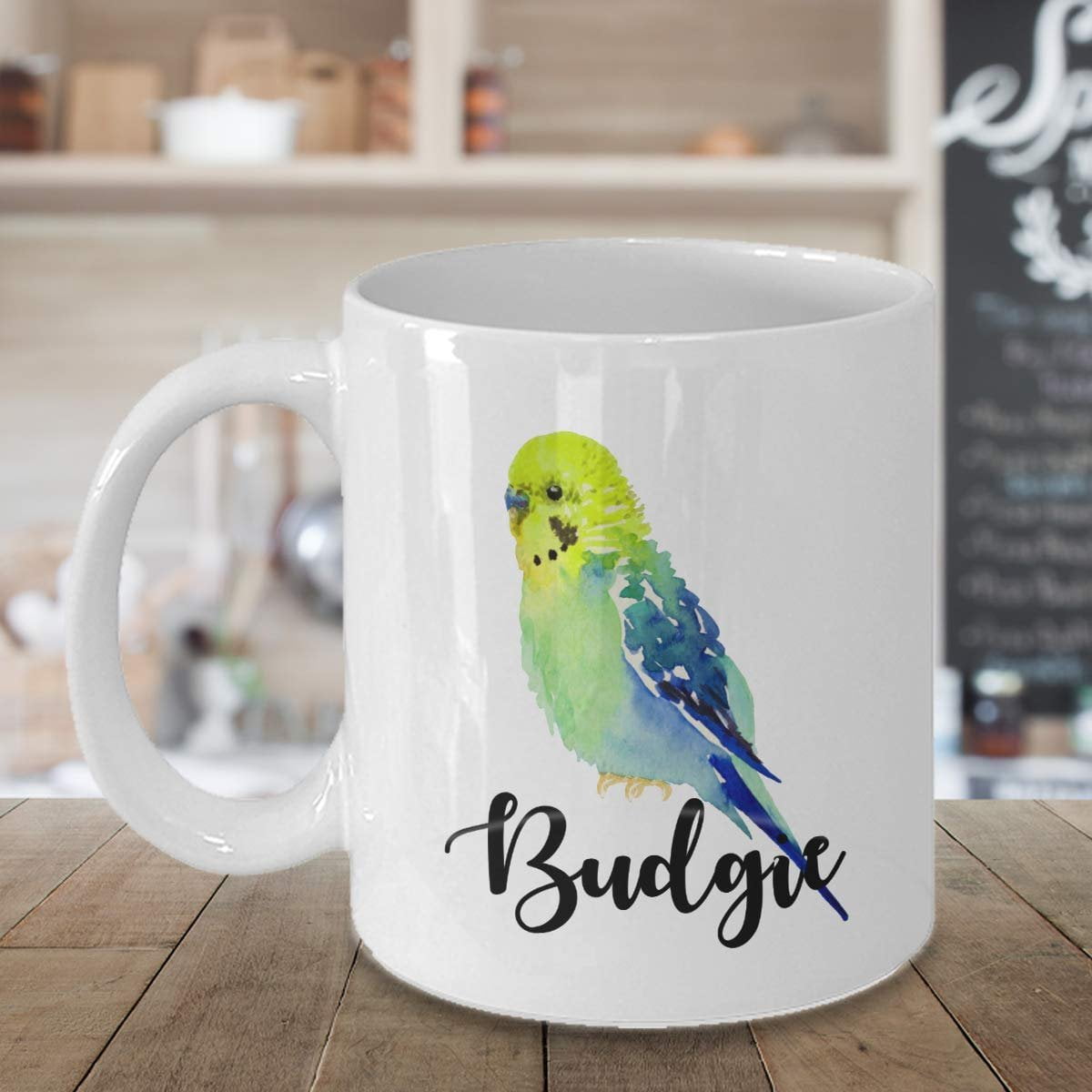 Cute Parakeet Budgie Painting Print Coffee Tea Gift Mug Cup Accessories Supplies Things Merchandise And Novelty Gifts For Bird Lover Men Women 15oz Walmart Com Walmart Com