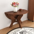 thumbnail image 3 of CQSXDA Compact 43 Inch Folding Dining Table, MDF Kitchen Table For Limited Spaces Indoor Outdoor, Walnut, 3 of 14