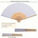 thumbnail image 3 of Papel blanco plegable de bambú con ventilador de mano Speedd (50 unidades), 3 of 7