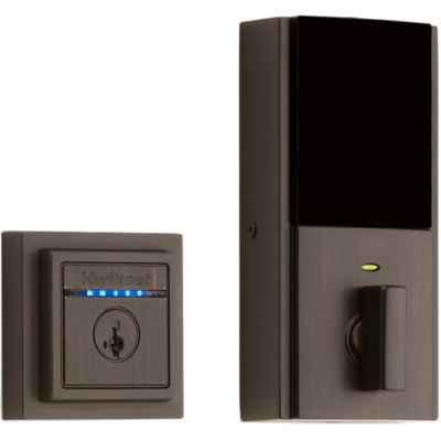 Kwikset Kevo Touch-to-Open Contemporary Smart Lock, 2nd Gen featuring SmartKey Security? in Venetian Bronze