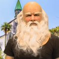thumbnail image 3 of Máscara de látex de Papá Noel de Navidad, máscara realista de cara completa con barba blanca y gorro rojo, tocado de Navidad para fiesta temática, 3 of 5