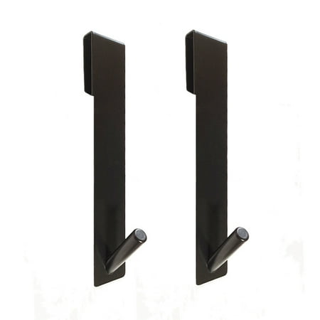 

2 Pack Bathroom Towel Hook No Drill Robe Hook Shower Kitchen Wall Hanging Hooks Wall Mount (2 Pack) Black