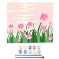 thumbnail image 1 of TQEHS Pintura digital DIY Nueva pintura al óleo digital Paisaje Pintura de flores Hau M2G8, 1 of 6