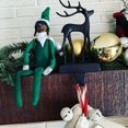 thumbnail image 4 of Vacaciones navideñas 2023Muñeco elfo Decoración navideña Regalo para niños Juguete de peluche sorpresa Reideer de vacaciones Elfos Colores verdes, 4 of 5