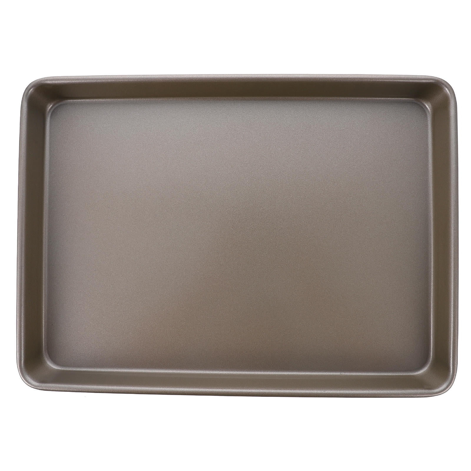 ULTNICE 1Pc Heavy Duty Golden Baking Tray with Rounded Corners Non Stick Carbon Steel