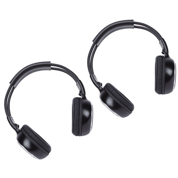 On Paquete De 2 Auriculares Inalámbricos Para Coche, Auriculares Inalámbricos IR De 2 Canales Para De Entretenimiento Trasero Universal Para Vehículo