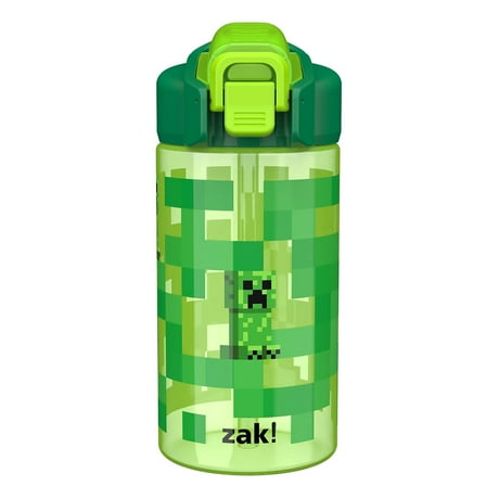 Zak! Jubilee Minecraft Plastic Water Bottle 16 oz. Green (001-000-276)