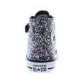 thumbnail image 3 of Converse Chuck Taylor All Star Glitter Easy-On Youth Girls' (11-3) Hi-Top Sneaker | A11116C Black, 3 of 4