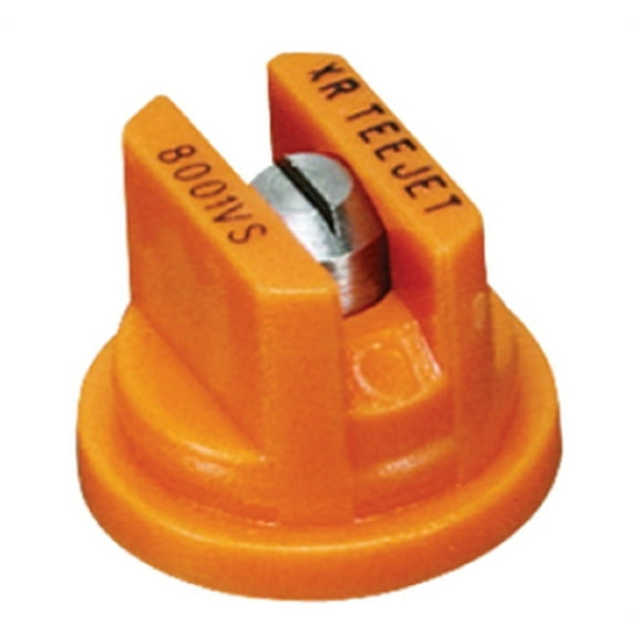 XR8001VS Teejet Nozzle, Extended Range Flat Spray Tip, Orange
