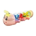 thumbnail image 2 of Caterpillar Design Tummy Time Toy, Crawling Toy with Light & Music Musical Light Up, Music Animal Toys, Captivating Light and Sound Effects, Birthday Gifts&nbsp;(Pink), 2 of 3