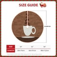 thumbnail image 2 of Xecao Coffee Cafe Cup Pattern Christmas Tree Skirt Holiday Part Decorations for Christmas Tree, Farmhouse Christmas Decor Xmas Holiday Home Party Decorations-48", 2 of 6