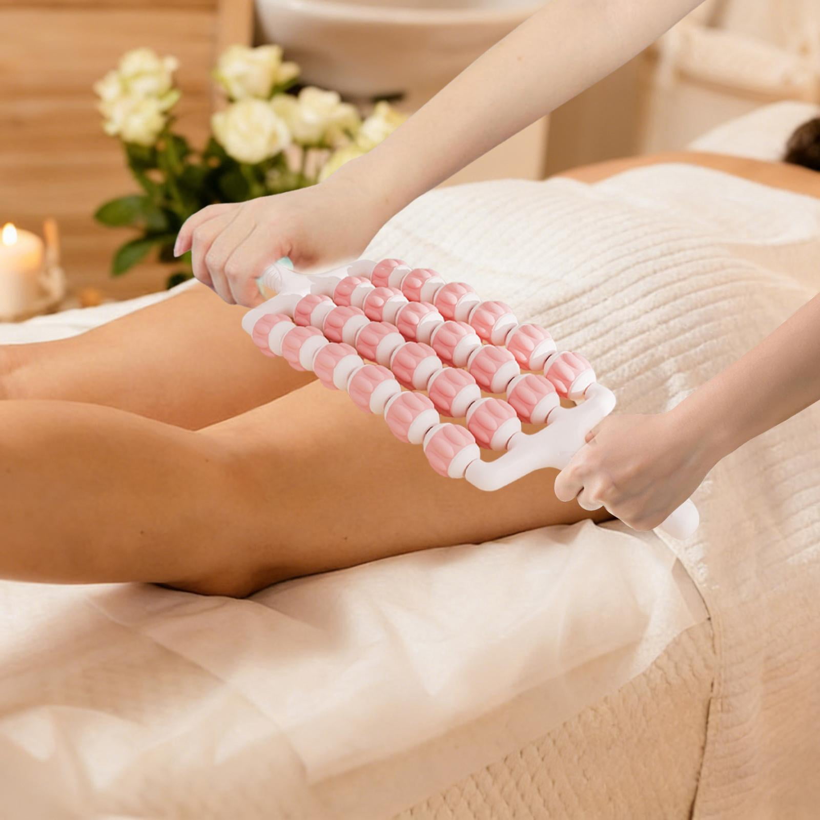 Baoblaze Massage Roller Rod Sensory Integration Training Device Deep Tissue Calf Rolling Pink 4 Row