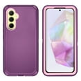 thumbnail image 4 of Asuwish Compatible with Samsung Galaxy A55 5G Phone Case Hybrid Rugged Shockproof Hard Protective Drop Proof Full Body Heavy Duty Mobile Cell Cover for A 55 55A A555G Women Men Purple, 4 of 8