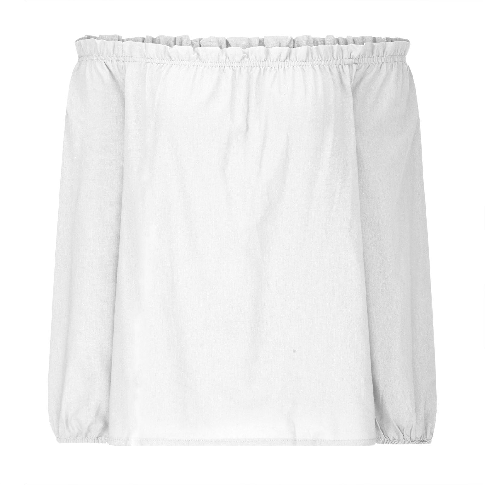 Lmnyox Off Shoulder Tops for Women Oversized Long Sleeve Cotton