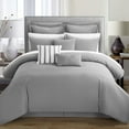 thumbnail image 3 of Chic Home Karlston 9-Piece Embroidered Comforter Set, Queen, White, 3 of 6