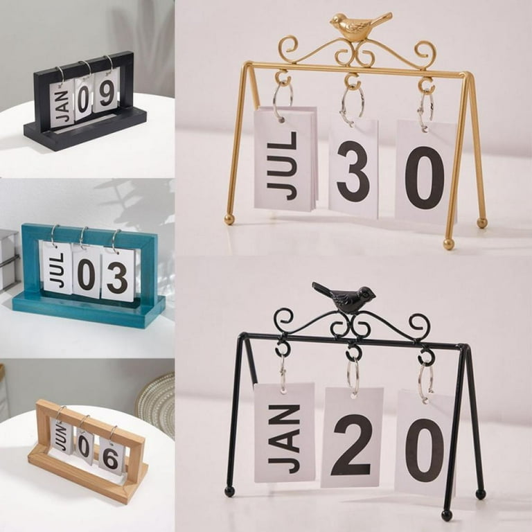 Creative Desktop Flip Perpetual Paper Calendar,Vintage Retro Reusable Desk Calendar Desk Office Hoem Decor - Walmart.com creative-desktop-flip-perpetual-paper-calendar-vintage-retro-reusable-desk-calendar-desk-office-hoem-decor-walmart-com
