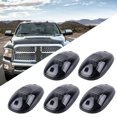 thumbnail image 2 of SCITOO Marker Lights 5Pcs Cab Marker Light Smoke Roof Running Covers with 12LED White Light Bulbs Replacement Cab Marker Assembly for 2003-2018 Dodge Ram 2500 3500, 2 of 4