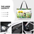 thumbnail image 5 of Yiaed Plants and Insects Print Large Capacity Beach Travel Bag - Waterproof Zipper Vacation Tote for Sandproof Storage, and Camping, 5 of 5