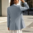 thumbnail image 6 of Mifsaly Womens Business Casual Blazers Long Sleeve Notch Lapel Work Office Suit Jackets Two Buttons Slim Fit Professional Blazer Coats Gray,XL, 6 of 9