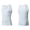 thumbnail image 2 of Sinleey Men's Quick Dry Workout Tank Top Gym Muscle Tees Fitness Bodybuilding Activewear Swimming White L, 2 of 8