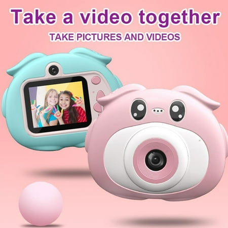 Upgraded Children's Selfie Camera, Christmas Birthday Gift for Boys 3-9 Years Old, Portable Toys for Toddlers HD Digital Video Camera Take Pictures(720P Single Shot Pink)